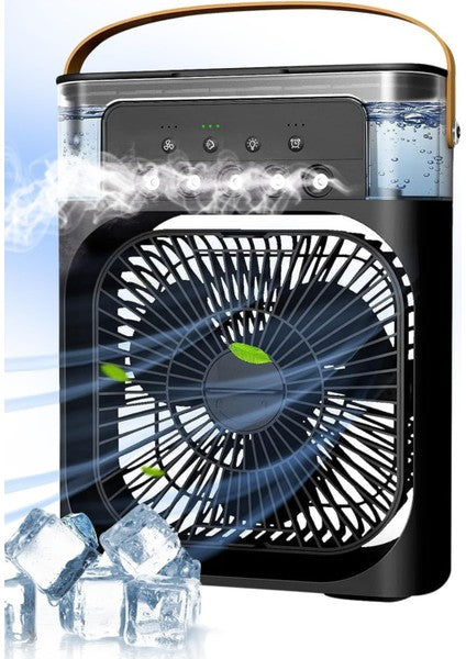 Siyah Buzlu Vantilatör Mini Fan