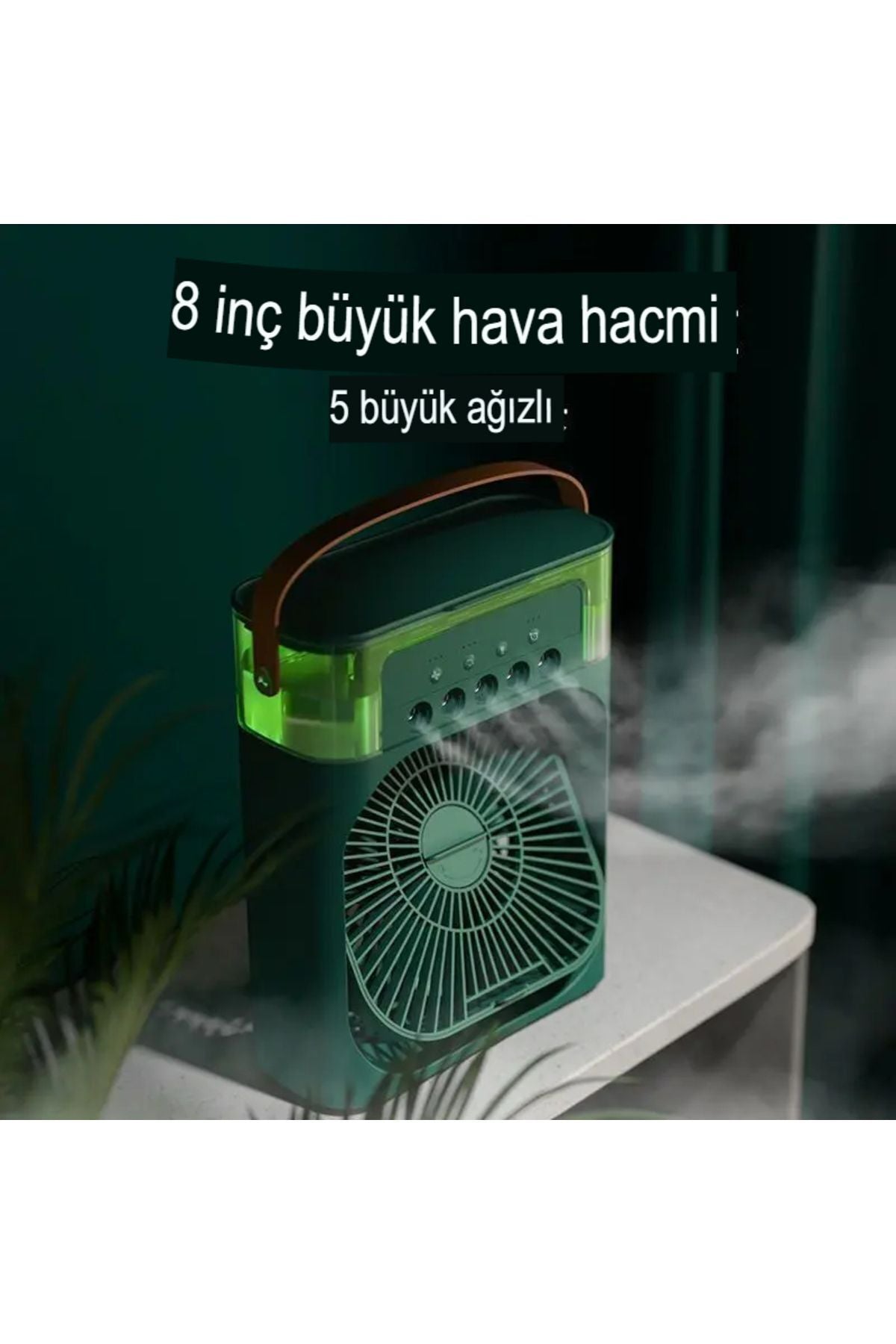 Siyah Buzlu Vantilatör Mini Fan